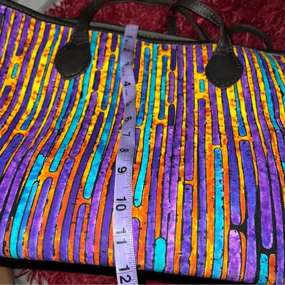 💚Vintage  Ankara prints boho style tote bag and hat set - Picture 5 of 7